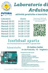 locandina laboratorio di arduino