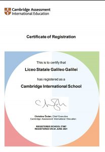 certificato cambridge